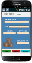 Pick and Pack mobile application 
