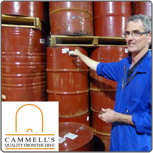 Inward Stock Processing and Tracking of Honey at Cammell's.