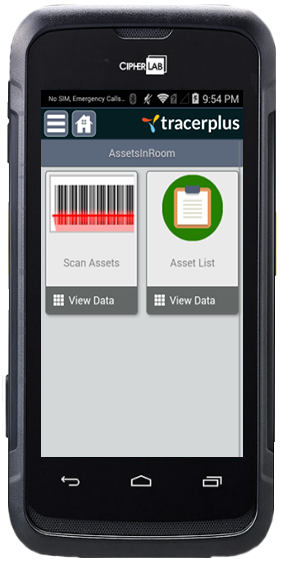 Asset Location Audit Mian Menu