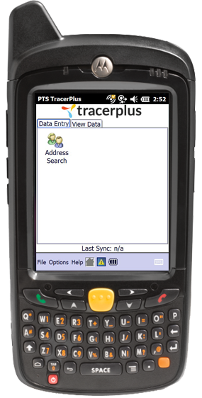 Customer Address Search Main Menu