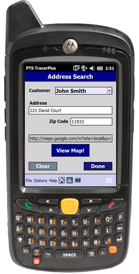 Customer Address Search
