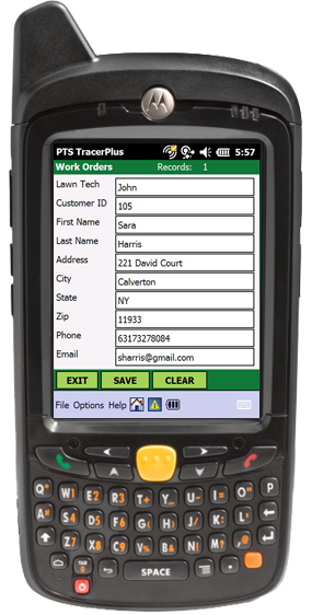 Lawn Care Service Project for Windows Mobile Work Orders