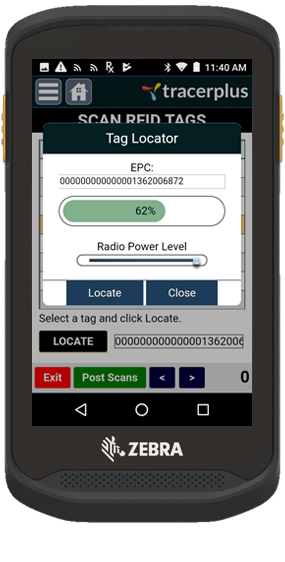 Locating RFID Tag with Geiger Counter