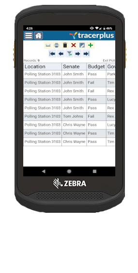 Zebra TC20 Exit Polling Application
