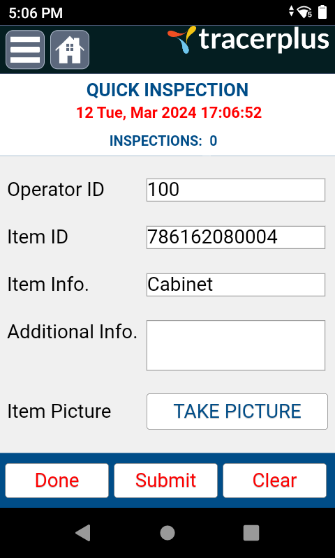 Quick Inspection App