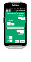 TracerPlus Ping Pong Score Tracking Application